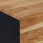 vidaXL Tables de chevet 2 Pièces 40x33x46 cm Bois d'acacia massif