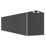 vidaXL Abri de jardin Anthracite 192x855x223 cm Acier galvanisé