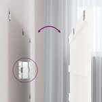 vidaXL Tête de lit murale Blanc 140x3x60 cm Bois massif de pin