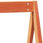 vidaXL Lit haut avec toit cire marron 90x200 cm bois de pin massif