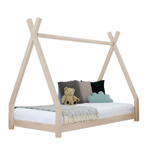 Lit tipi enfant NAKANA 90 x 190 beige