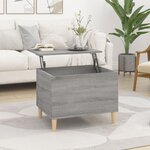 vidaXL Table basse Sonoma gris 60x44 5x45 cm Bois d'ingénierie