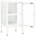 vidaXL Buffet 38x35x70 cm Métal et verre