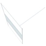 vidaXL Paroi de douche Blanc 115x195 cm Verre ESG transparent