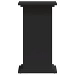 vidaXL Support pour plantes noir 33x33x60 cm bois d'ingénierie