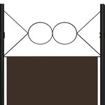 vidaXL Cloison de séparation 6 panneaux Marron 240x180 cm