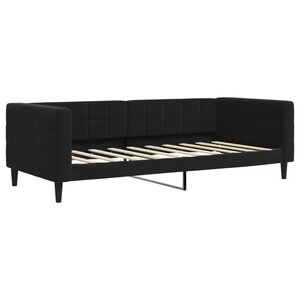 vidaXL Lit de repos noir 90x190 cm velours