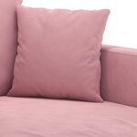 vidaXL Ensemble de canapés 2 Pièces avec coussins Rose Velours