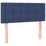 vidaXL Tête de lit à LED Bleu 100x5x78/88 cm Tissu