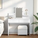 vidaXL Coiffeuse avec LED blanc 100x40x130 cm