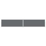 vidaXL Auvent latéral rétractable Anthracite 220x1200 cm