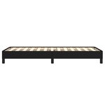 vidaXL Cadre de lit Noir 100x200 cm Tissu