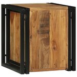vidaXL Rangement à vin 34.5x35x39 cm Bois massif d'acacia