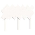 vidaXL Cadre de lit sans matelas blanc 120x200 cm bois massif