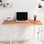 vidaXL Dessus de bureau 110x(50-55)x2 5 cm bois massif de hêtre