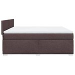 vidaXL Sommier à lattes de lit avec matelas Marron foncé 180x200 cm