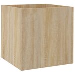 vidaXL Jardinière Chêne sonoma 40x40x40 cm Bois d'ingénierie