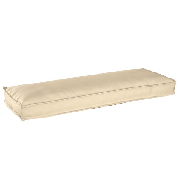 vidaXL Coussin Pallet pour banc Beige 120x40x8 cm Tissu Oxford
