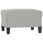 vidaXL Repose-pied Gris clair 60x50x41 cm Tissu microfibre