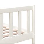 vidaXL Cadre de lit sans matelas blanc bois massif 160x200 cm