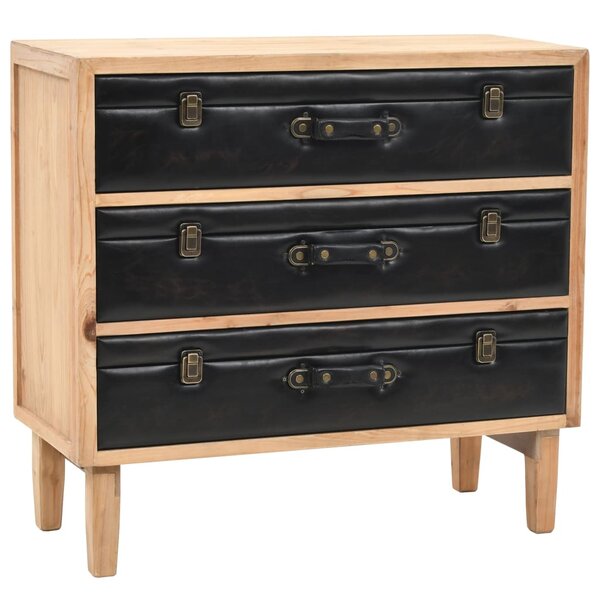vidaXL Armoire à tiroirs bois de sapin massif 80x36x75 cm