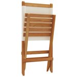 vidaXL Chaises de jardin pliantes lot de 6 tissu et bois massif
