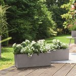 LECHUZA Jardinière BALCONERA Stone 50 ALL-IN-ONE Gris
