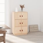vidaXL Buffet haut 67x40x108 5 cm Bois massif de pin