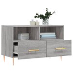 vidaXL Meuble TV Sonoma gris 80x36x50 cm Bois d'ingénierie