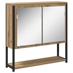 vidaXL Ensemble de meubles de salle de bain 3 pièces en chêne artisanal en bois d'ingénierie