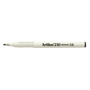 Stylo feutre '210' permanent indélébile pointe 0 6 mm noir x 12 artline