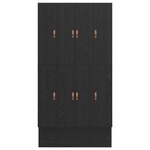 vidaXL Cadre de lit chêne noir 120x200 cm