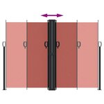 vidaXL Auvent latéral rétractable terre cuite 180x600 cm