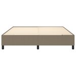 vidaXL Cadre de lit sans matelas taupe 180x200 cm tissu