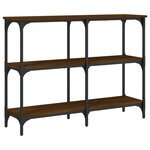 vidaXL Table console chêne marron 100x29x75 cm bois d'ingénierie