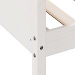 vidaXL Lit de jour sans matelas blanc 100x200 cm bois de pin massif