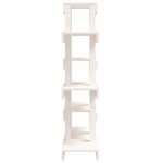 vidaXL Support à plantes Blanc 85x25x109 5 cm Bois massif de pin