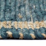 vidaXL Tapis fait à la main Jute Bleu 120x180 cm