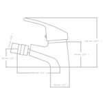 vidaXL Robinets de bidet 2 Pièces Chrome