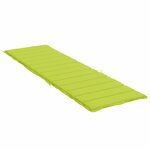 vidaXL Coussin de chaise longue vert vif 200x70x3 cm tissu oxford