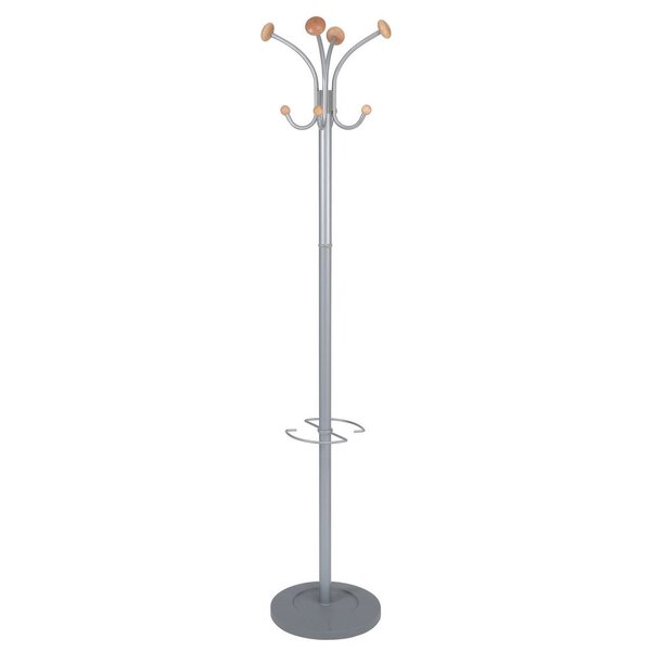Portemanteau Stily  - 8 patères - Métal/bois