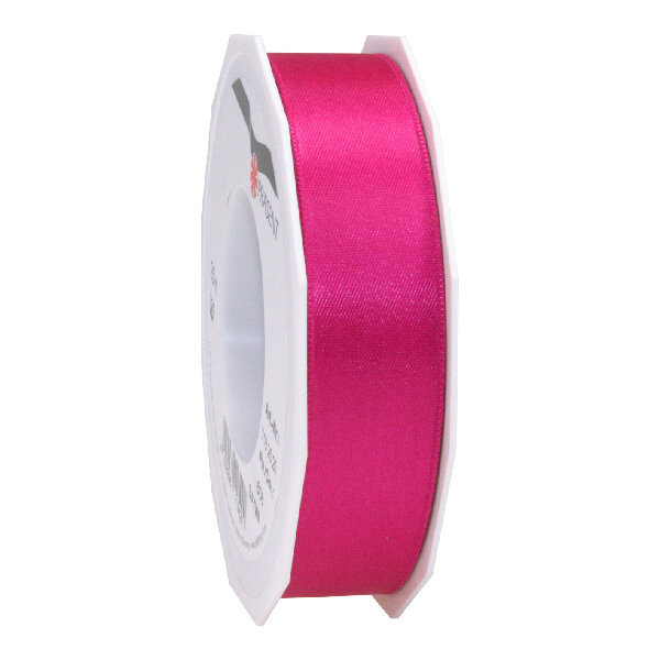 Satin double face 25-m-rouleau 25 mm magenta