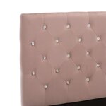 vidaXL Cadre de lit sans matelas Rose Velours 90x200 cm
