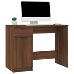 vidaXL Bureau Chêne marron 100x50x75 cm Bois d'ingénierie