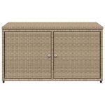 vidaXL Armoire de rangement jardin beige 110x55x60 5 cm résine tressée