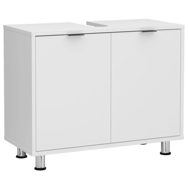 FMD Meuble de salle de bain sous évier 70x32 9x49 5 cm blanc