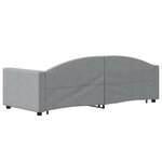 vidaXL Lit de jour avec gigogne et tiroirs sans matelas 80x200 cm