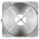 vidaXL Piquets au sol 2 Pièces Argenté 12x91 cm Acier galvanisé