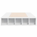 vidaXL Cadre de lit blanc 100x200 cm bois d'ingénierie