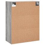 vidaXL Armoire murale sonoma gris 69 5x34x90 cm